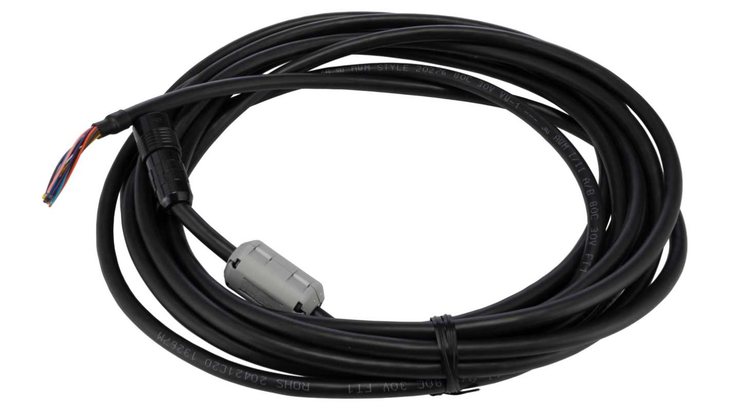Omron, FQ-WD005 Series I/O Cable, 5m Cable Length for Use with FQ-CR