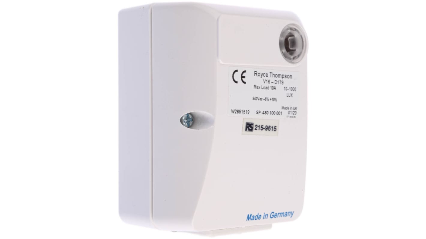 Royce Thompson Electric 灯光控制器 探测器, 额定230 V, 壁挂式安装, 硫化镉传感器