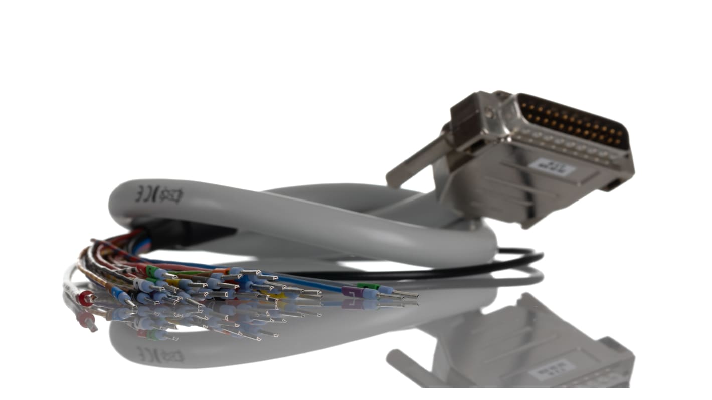 Phoenix Contact Male 25 Pin D-sub Unterminated Serial Cable, 500mm PVC, 25/S, CABLE-D-25SUB/M/OE/0 Series