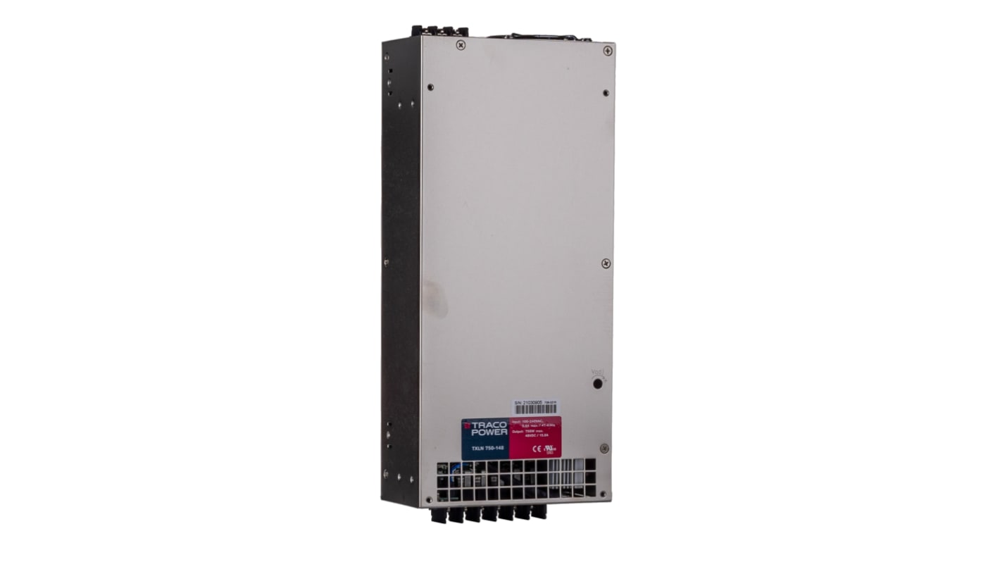 TRACOPOWER TXLN Netzteil, 48V dc / 15.8A 750W 90 → 264V ac Geschlossen, Gehäusemontage