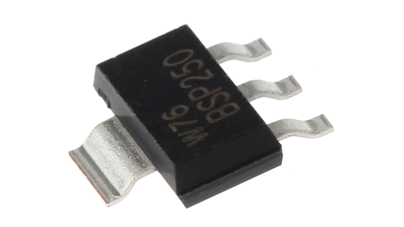 Nexperia P-Channel MOSFET, 3 A, 30 V, 3-Pin SOT-223 BSP250,115
