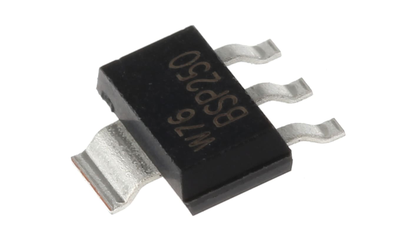 P-Channel MOSFET, 3 A, 30 V, 3-Pin SOT-223 Nexperia BSP250,115