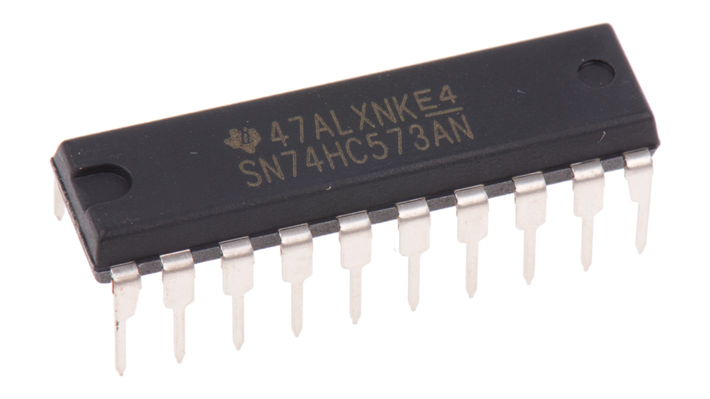 Texas Instruments D锁存器, HC逻辑, 20p, 8Bit, PDIP, 三态输出