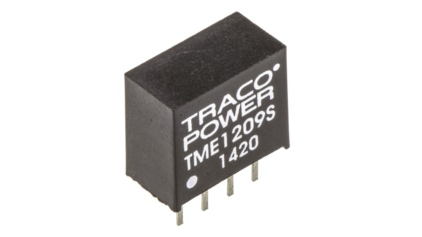 TRACOPOWER TME DC/DC-Wandler 1W 12 V dc IN, 9V dc OUT / 110mA Durchsteckmontage 1kV dc isoliert