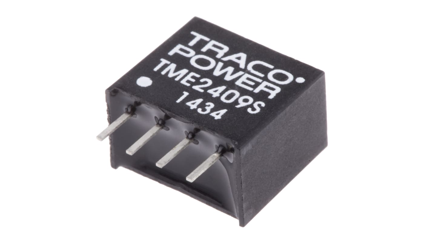 Przetwornica DC-DC, 1W, Uwe 21,6 → 26,4 V DC, Uwy 9V dc, Iwy 110mA, TRACOPOWER