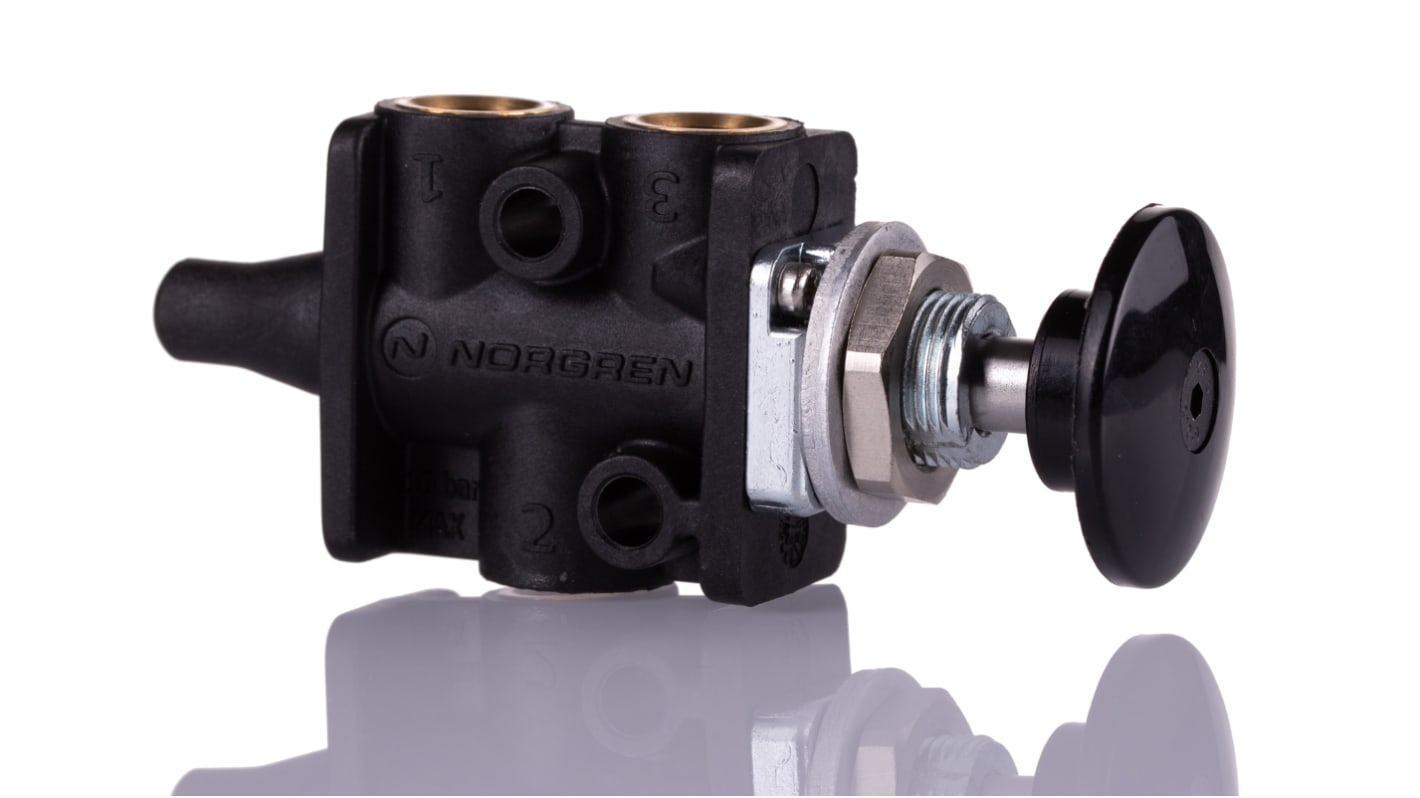 Norgren 3/2 Mechanical Valve 304 Series, G 1/8, 1/8, III B