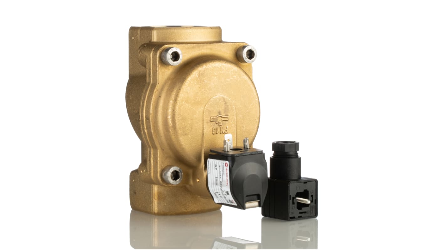 Buschjost Solenoid Valve 8240600.9101.02400, 2 port(s) , NC, 24 V dc, 1-1/2in