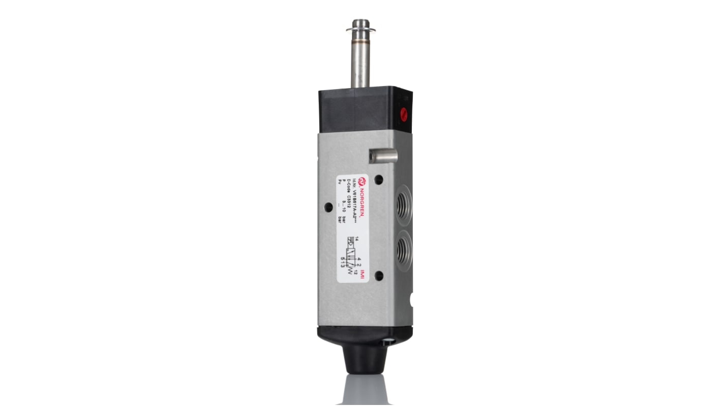Norgren 5/2 Pneumatic Solenoid Valve - Solenoid/Spring G 1/4 V61 Series