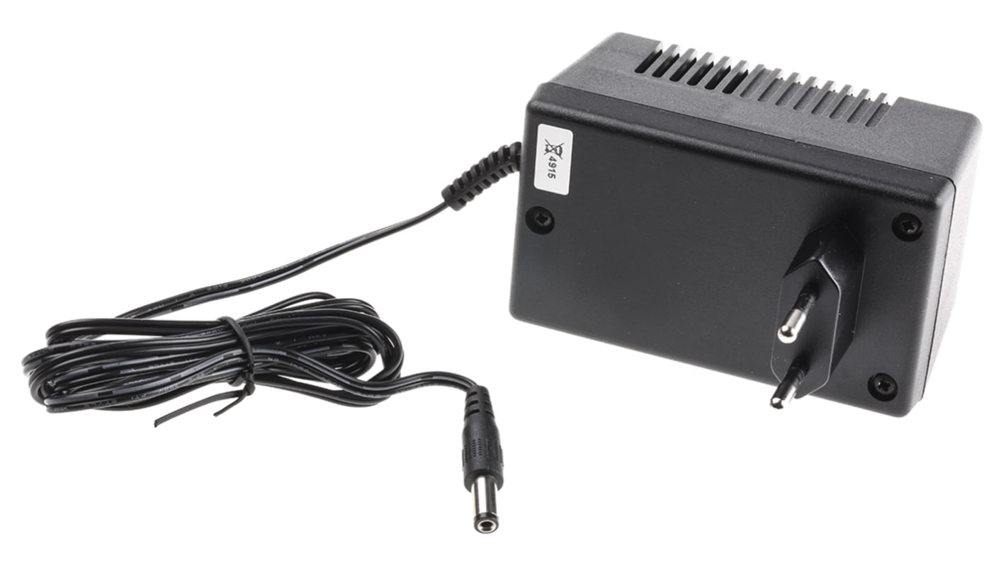 Mascot 6.5W Plug-In AC/DC Adapter 12V dc Output, 540mA Output