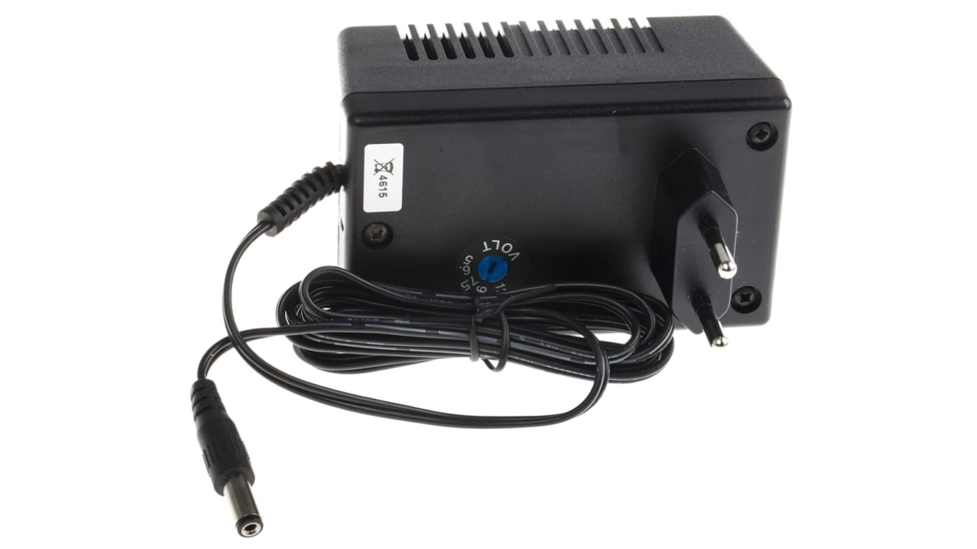 Mascot 2.4W Plug-In AC/DC Adapter 5 → 12V dc Output, 200 → 300mA Output