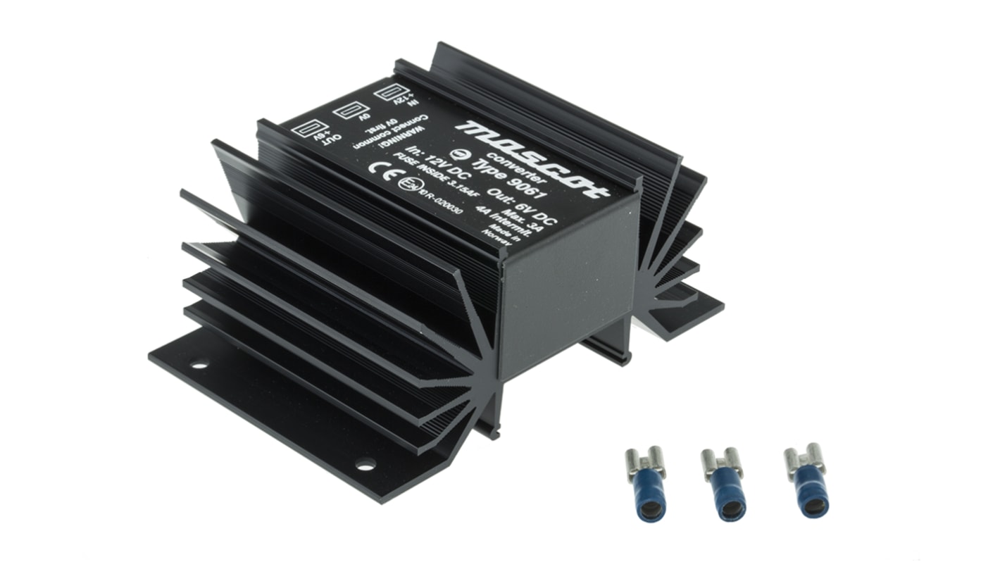 Przetwornica DC-DC, 40W, Uwe 12 V dc, Uwy 6V dc, Iwy 3A, Mascot