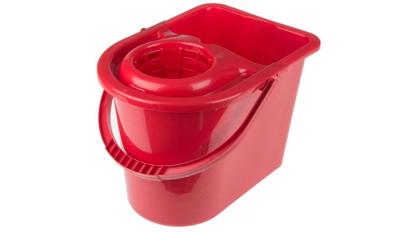 Cubo para Fregonas RS PRO 12L Plástico Rojo con tirador