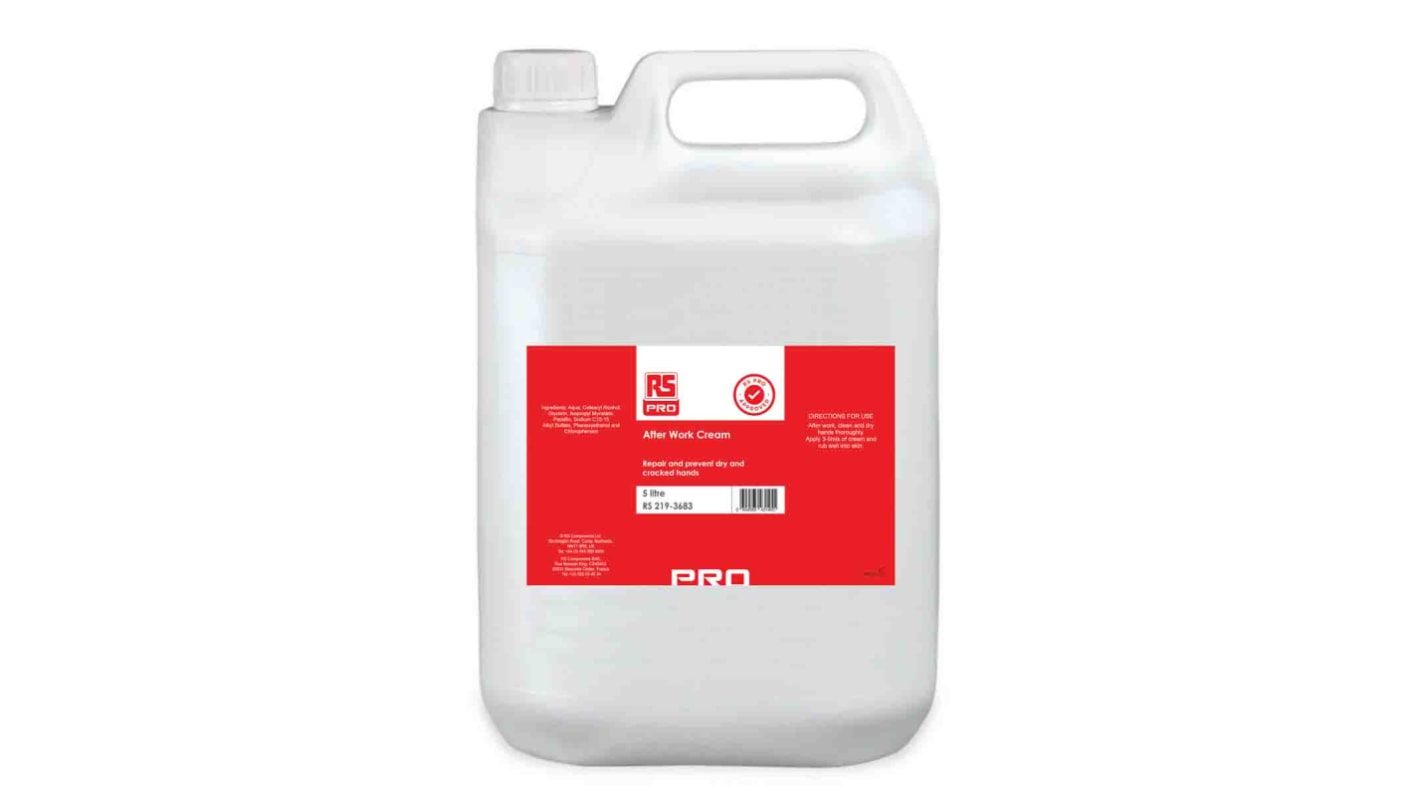 RS PRO Fragranced After Work Hand Repair Cream - 5 L Bottle