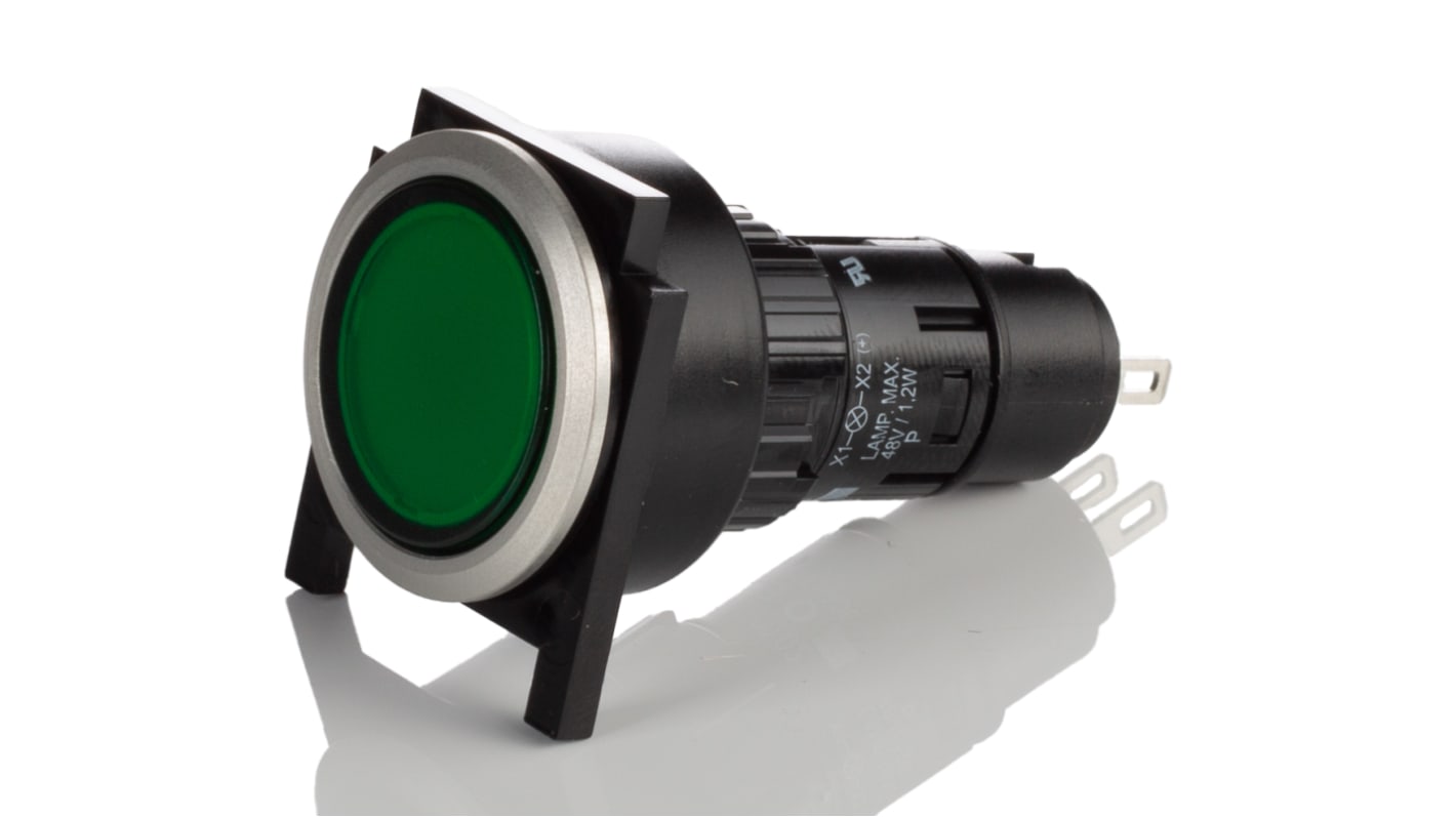 Spia 61-0000.02, 61-9642.5, 61.9933.0, LED, foro 16mm, Montaggio a pannello, IP65