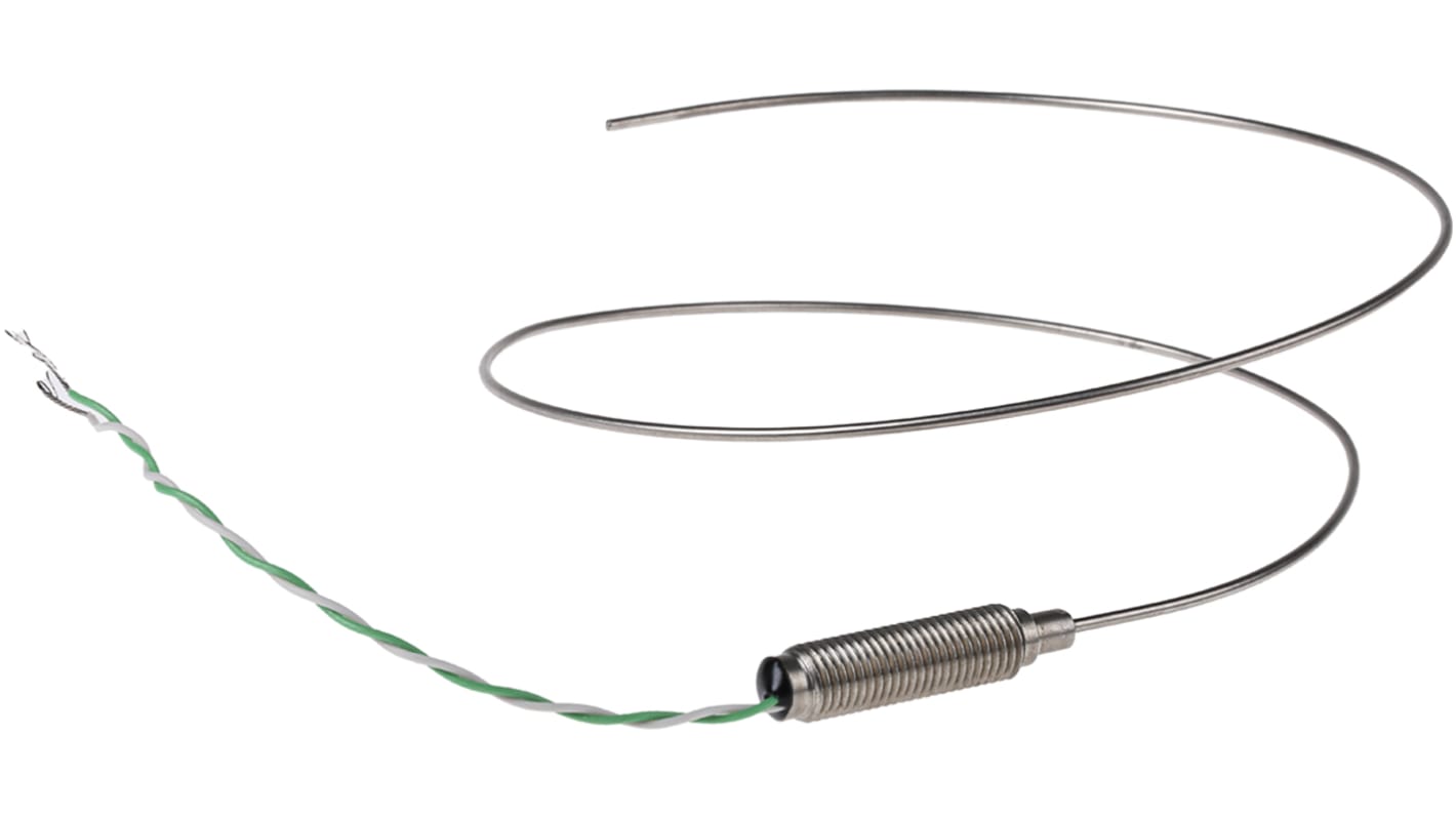 RS PRO Type K Mineral Insulated Thermocouple 500mm Length, 1.5mm Diameter → +1100°C