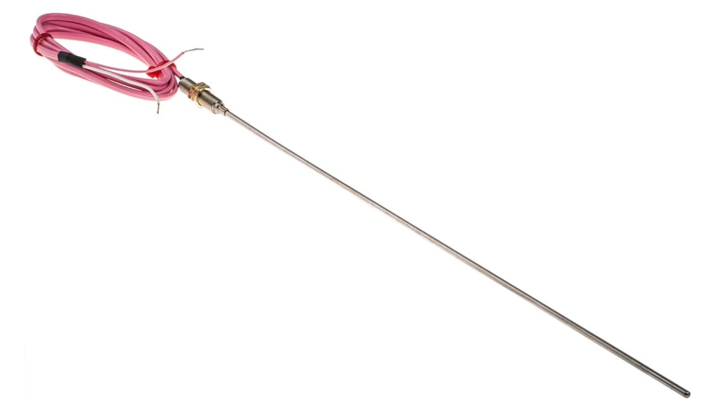 RS PRO Type N Mineral Insulated Thermocouple 300mm Length, 3mm Diameter → +1300°C