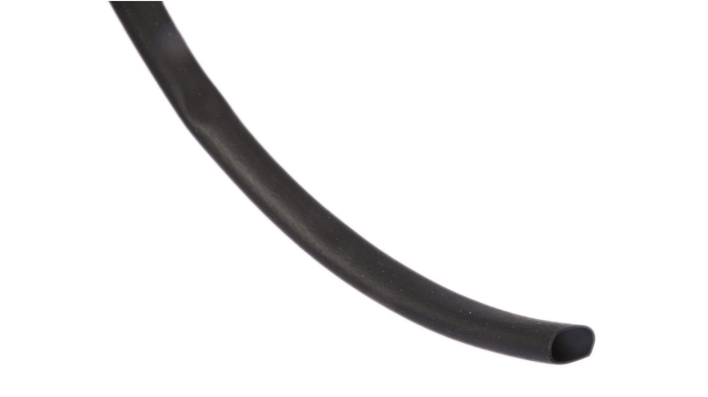 TE Connectivity Heat Shrink Tubing, Black 4.8mm Sleeve Dia. x 10m Length 2:1 Ratio, DR-25 Series