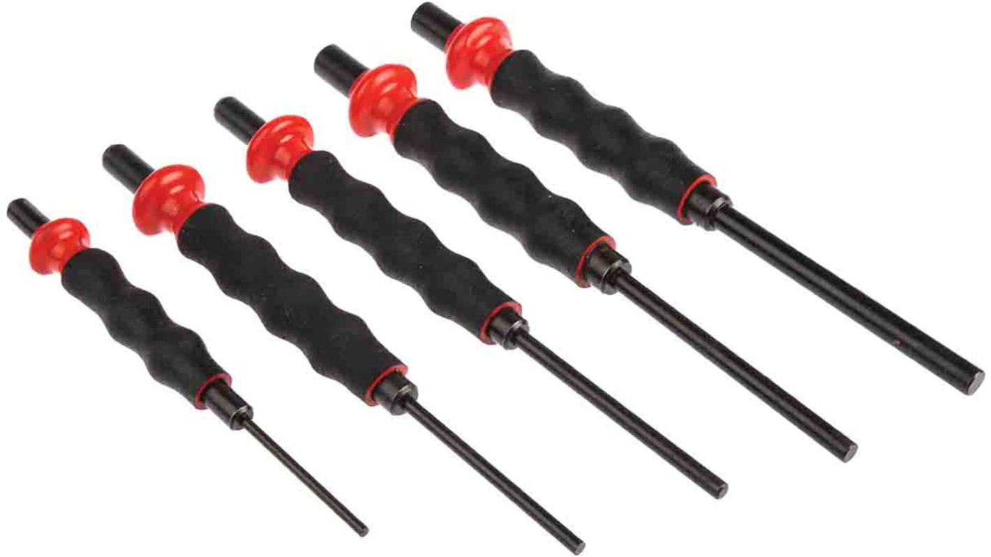 Set punzoni Facom, tipo Antivibrante, Ø gambo 3 → 8 mm, 5 pezzi