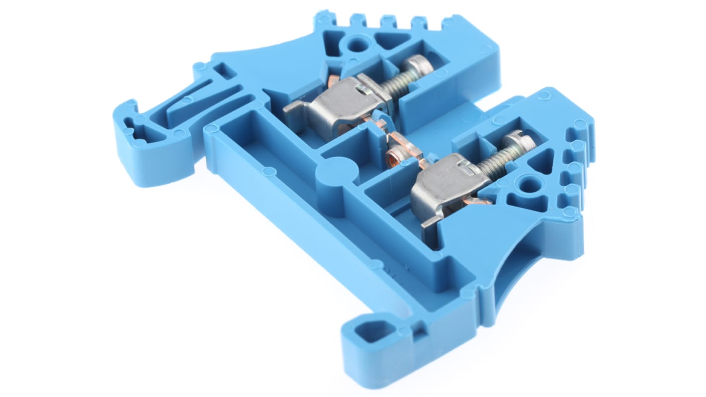 Weidmuller 1023780000 WDU Series Blue, 2.5mm², Single-Level, Screw Termination, ATEX, IECEx