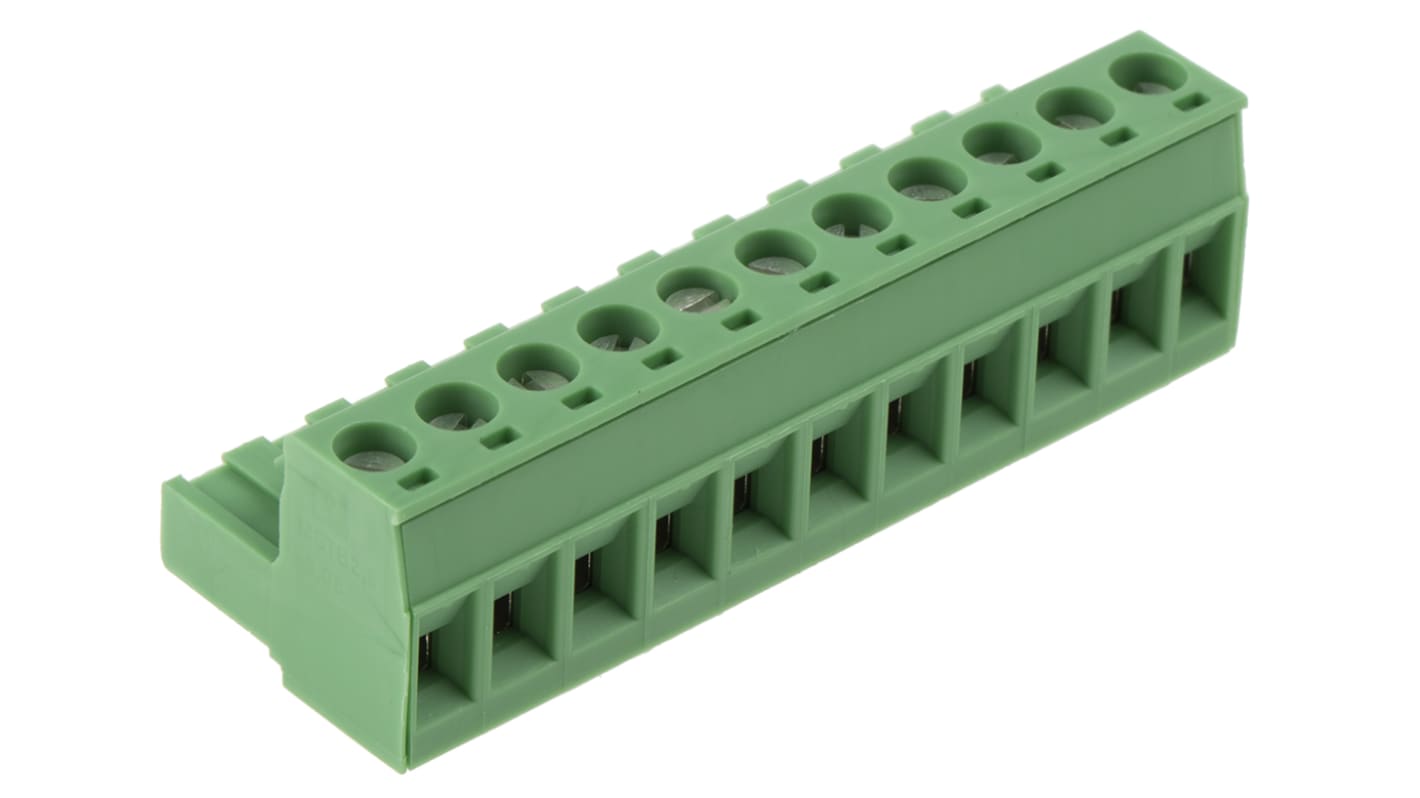 Phoenix Contact 5.08mm Pitch 11 Way Pluggable Terminal Block, Plug, Cable Mount, Screw Termination