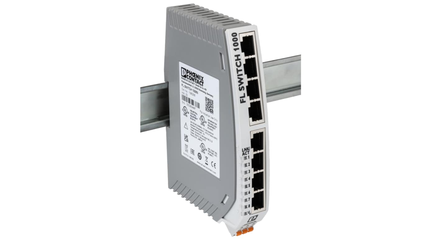 Phoenix Contact Unmanaged 8 Port Ethernet Switch