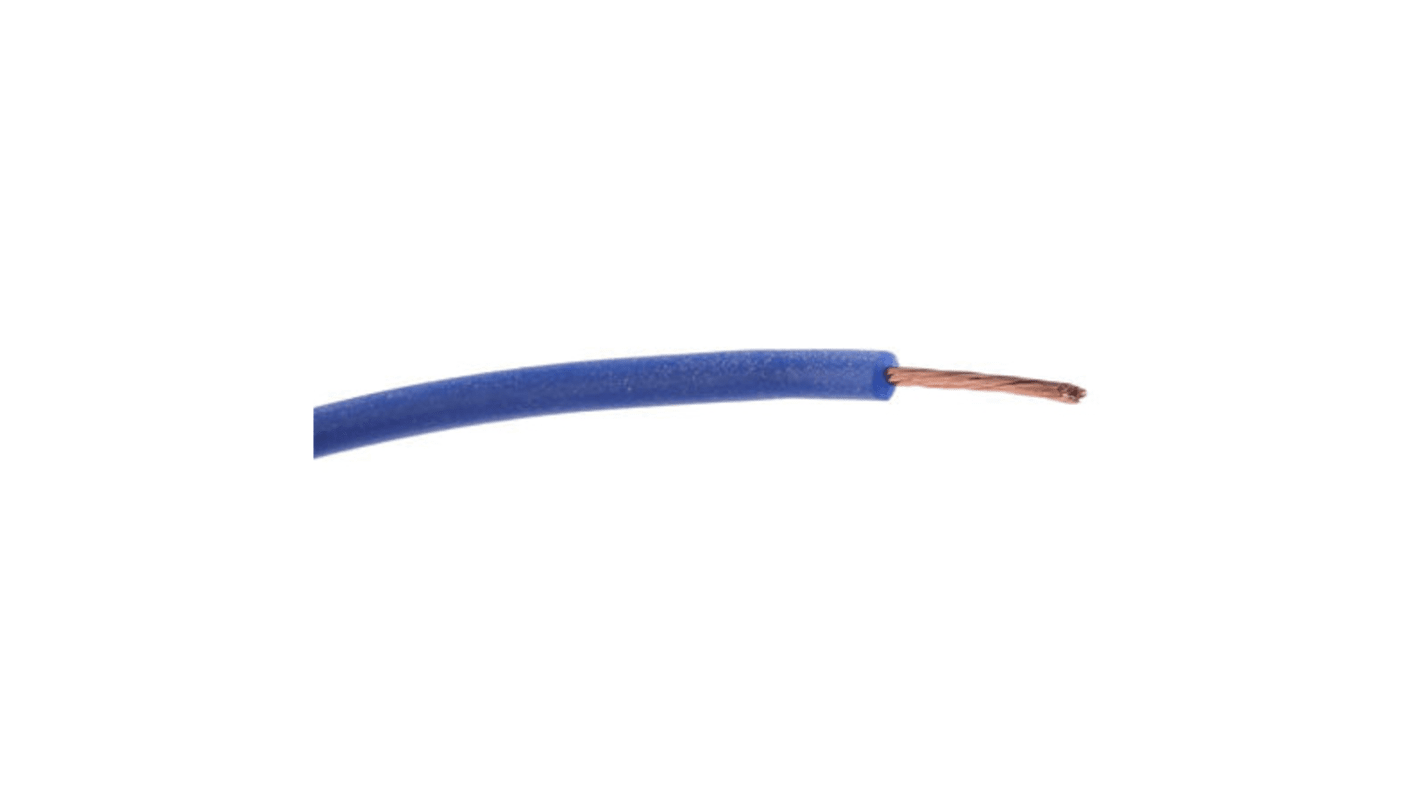 Hew Heinz Eilentropp Blue 0.25 mm² Hook Up Wire, 23 AWG, 130/0.05 mm, 20m, Silicone Insulation