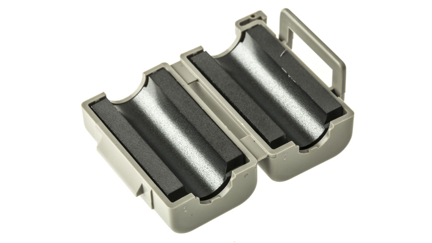 Essentra Openable Ferrite Sleeve, 19 x 20.8mm, For EMI Suppression, Apertures: 1, Diameter 8.5mm