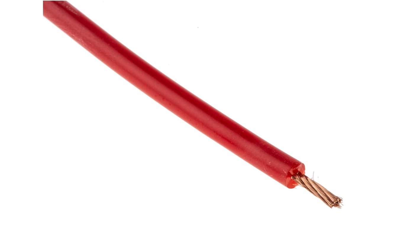 Hew Heinz Eilentropp SIFF Series Red 1.1 mm² Hook Up Wire, 17 AWG, 516/0.05 mm, 100m, Silicone Insulation, 13433-03-100