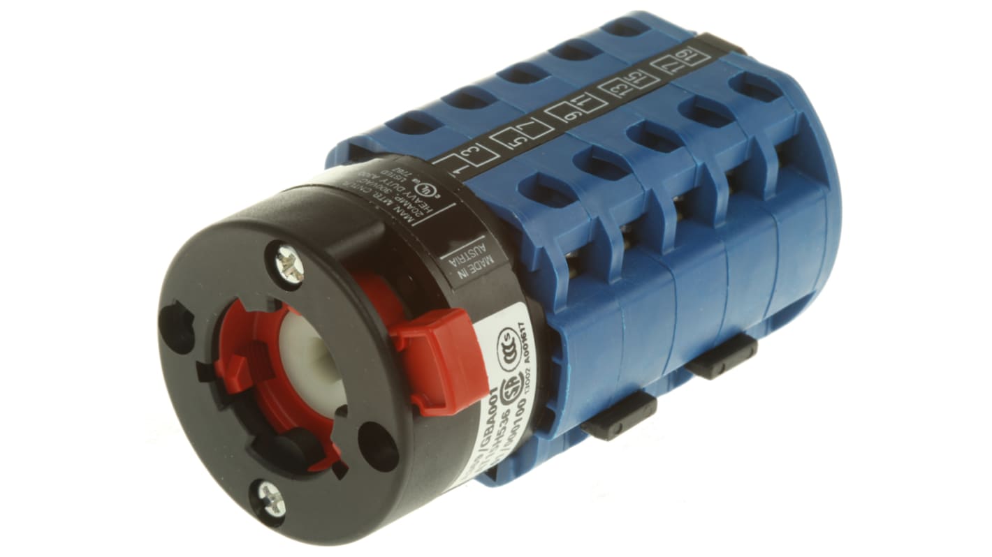 Kraus & Naimer, 5P 2 Position 60° Double Throw Cam Switch, 20A