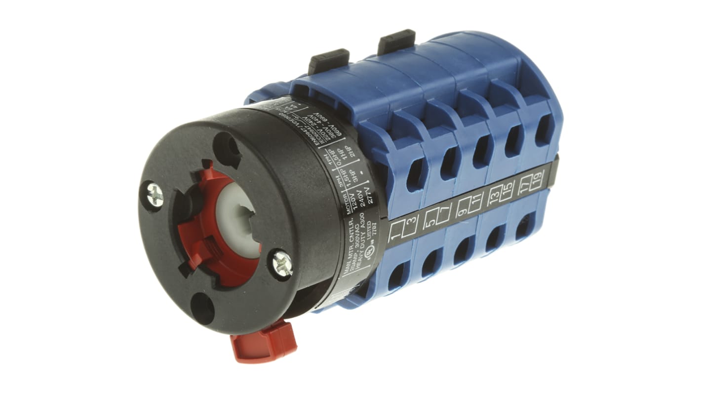 Interruttore Cam Kraus & Naimer CA10.A252/GBA001.*FT, bipolare, 5 posizioni, 20A