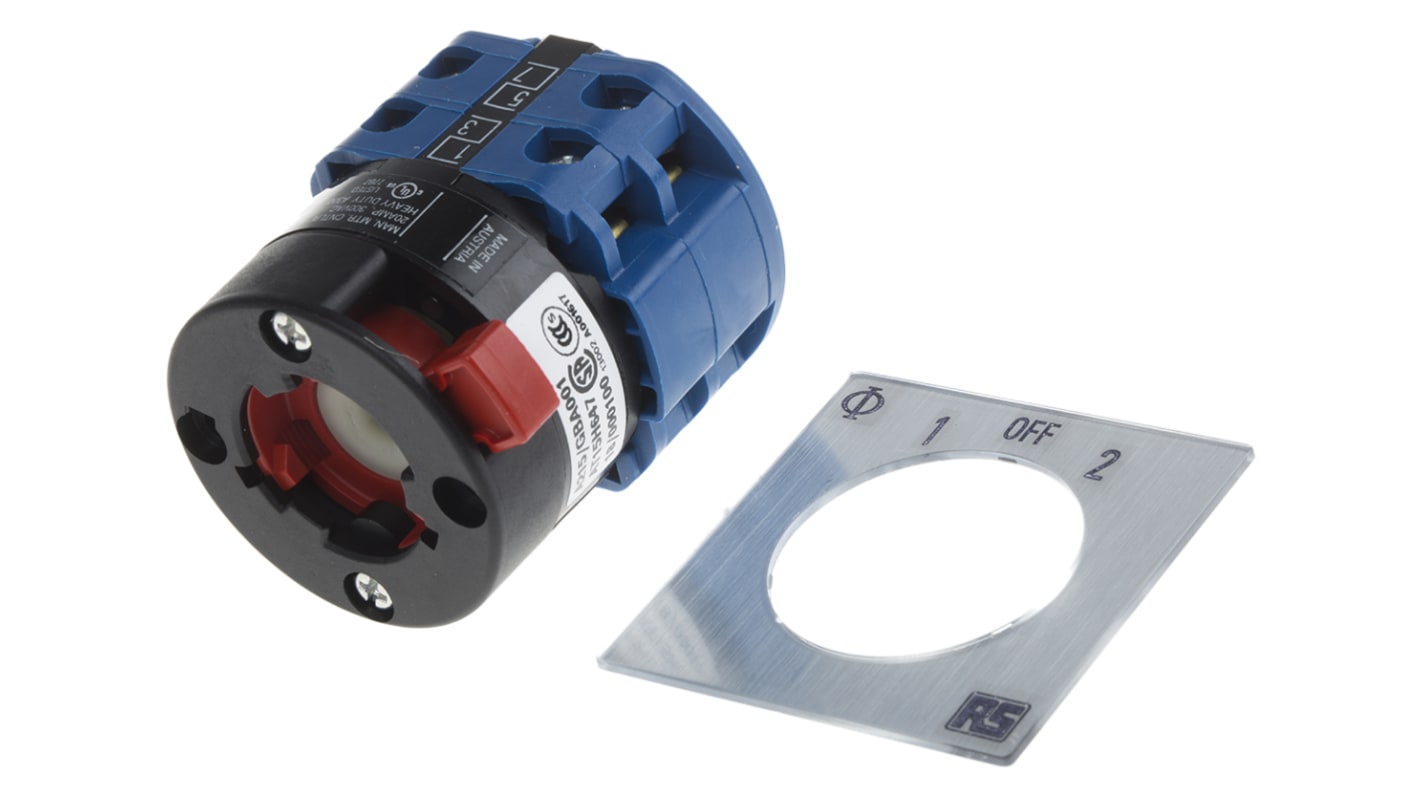 Kraus & Naimer, DP 3 Position 60° Double Throw Cam Switch, 20A