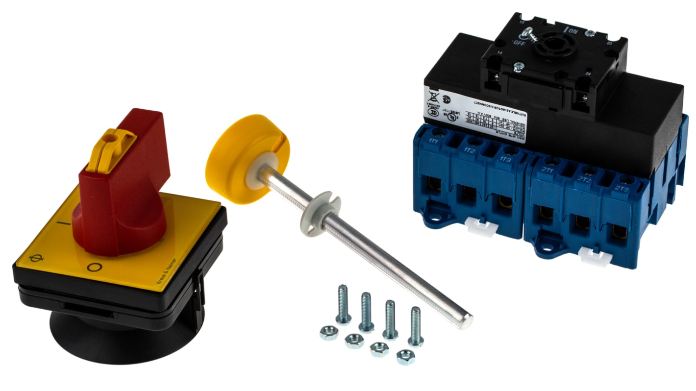Interruttore di isolamento Kraus & Naimer KG64B.T206/GBA010.VE, 6P, 2 NO, 63A, 690V ca, IP65