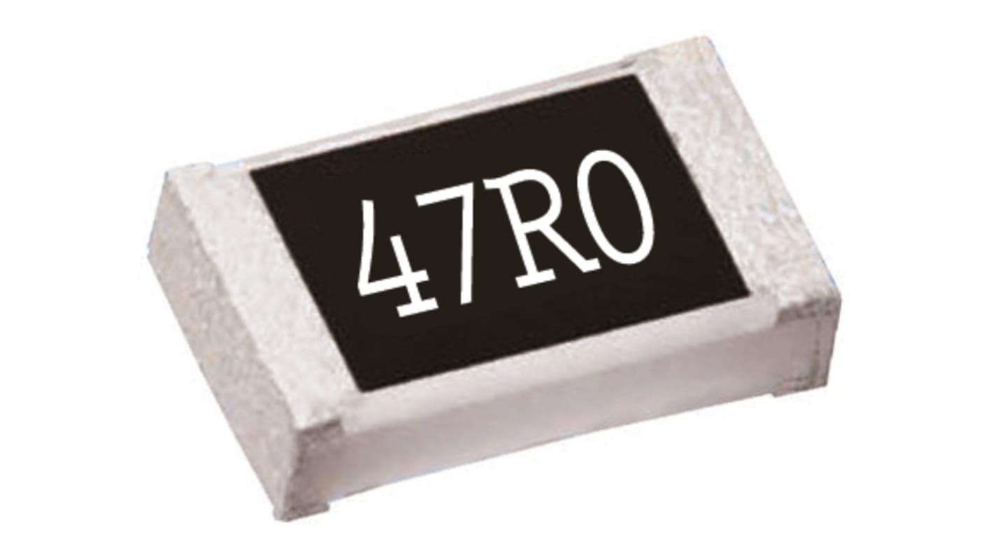 TE Connectivity CRG Series Thick Film Surface Mount Fixed Resistor 0805 Case 47Ω ±1% 0.125W ±200ppm/°C