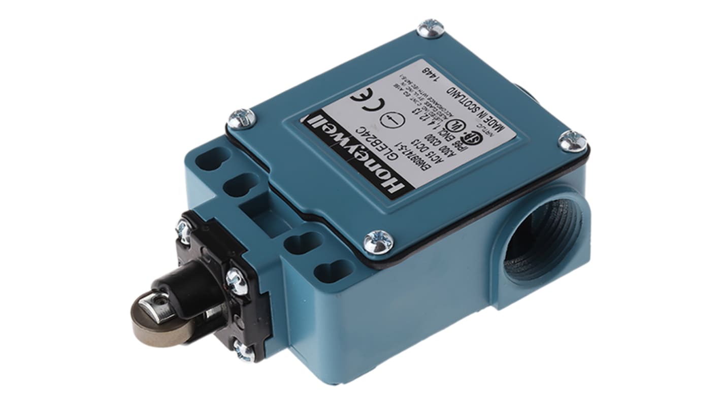 Interruttore di fine corsa Honeywell, Tasto a rotella, 2NA, 2NC, 300V, 10A, IP66