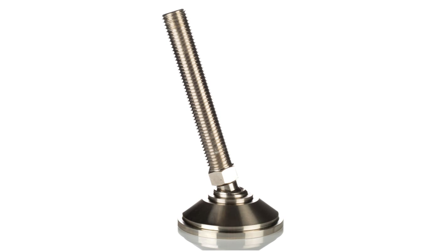 Nu-Tech Engineering M12 Steel Adjustable Foot, 450kg Static Load Capacity 10° Tilt Angle