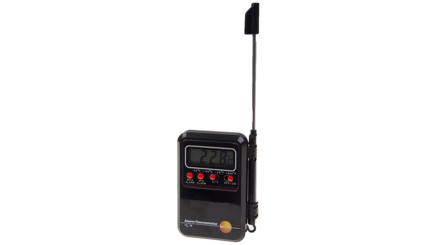Testo Mini Alarm Probe Digital Thermometer, Penetration Probe, 1 Input(s), ±1 °C Accuracy