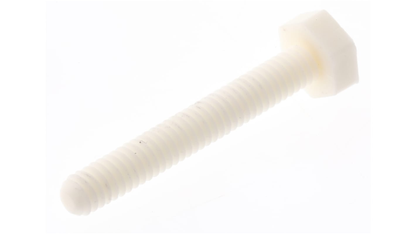 Śruba z łbem sześciokątnym gwint M4 25.0mm Ceramika Sześciokątny RS PRO