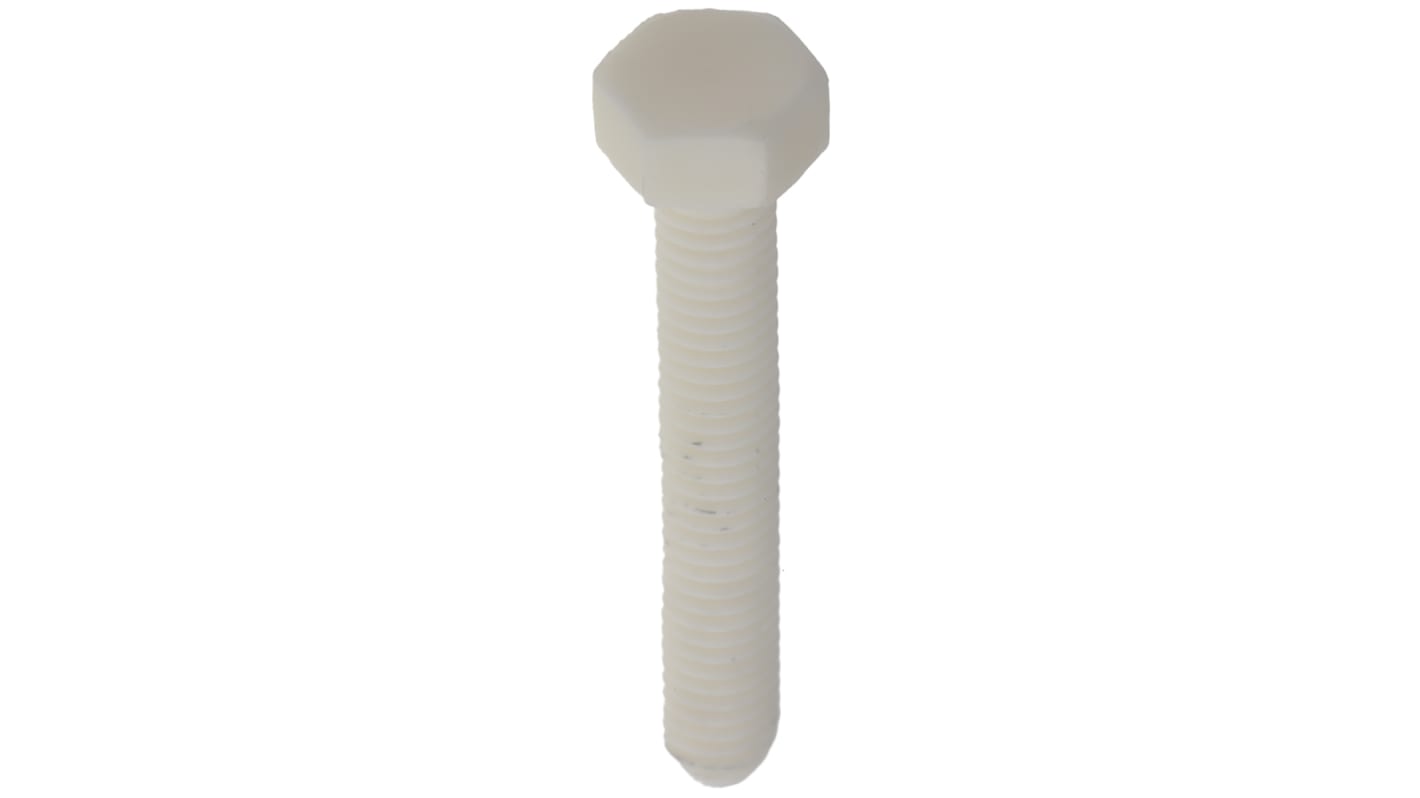 RS PRO Plain Ceramic Hex, Hex Bolt, M5 x 30mm