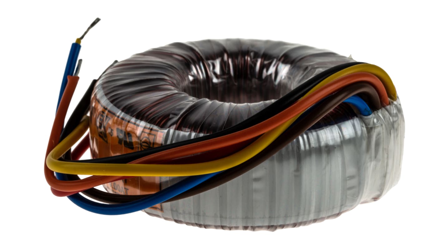 Nuvotem Talema 230V ac, 2 x 12V ac Toroidal Transformer, 15VA 2 Output