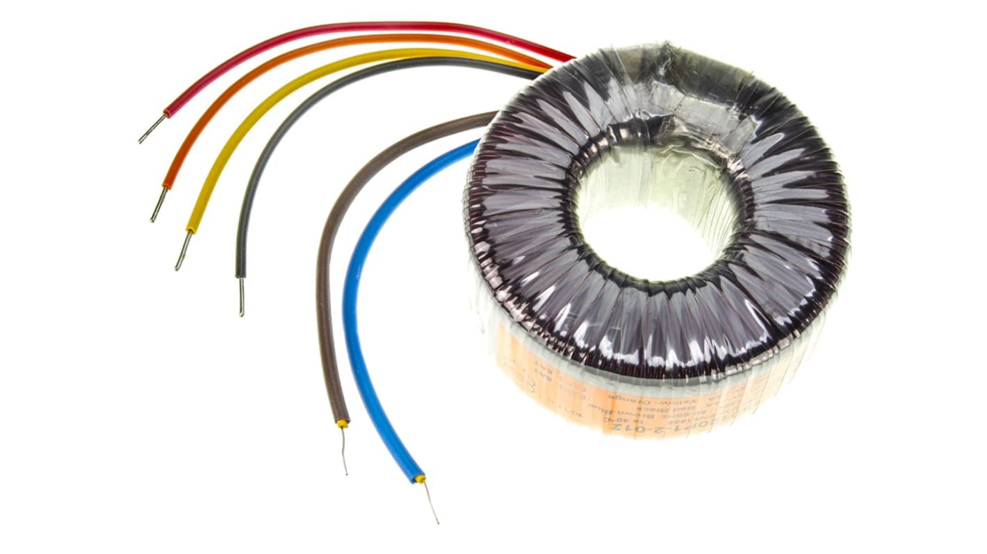 Nuvotem Talema 230V ac, 2 x 12V ac Toroidal Transformer, 120VA 2 Output