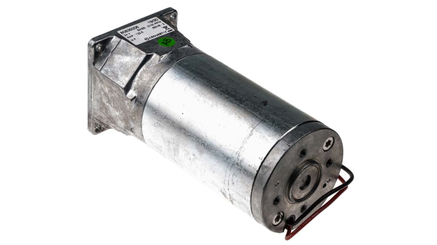 Crouzet Brushed Geared DC Geared Motor, 27 W, 24 V dc, 5 Nm, 14 rpm, 8mm Shaft Diameter