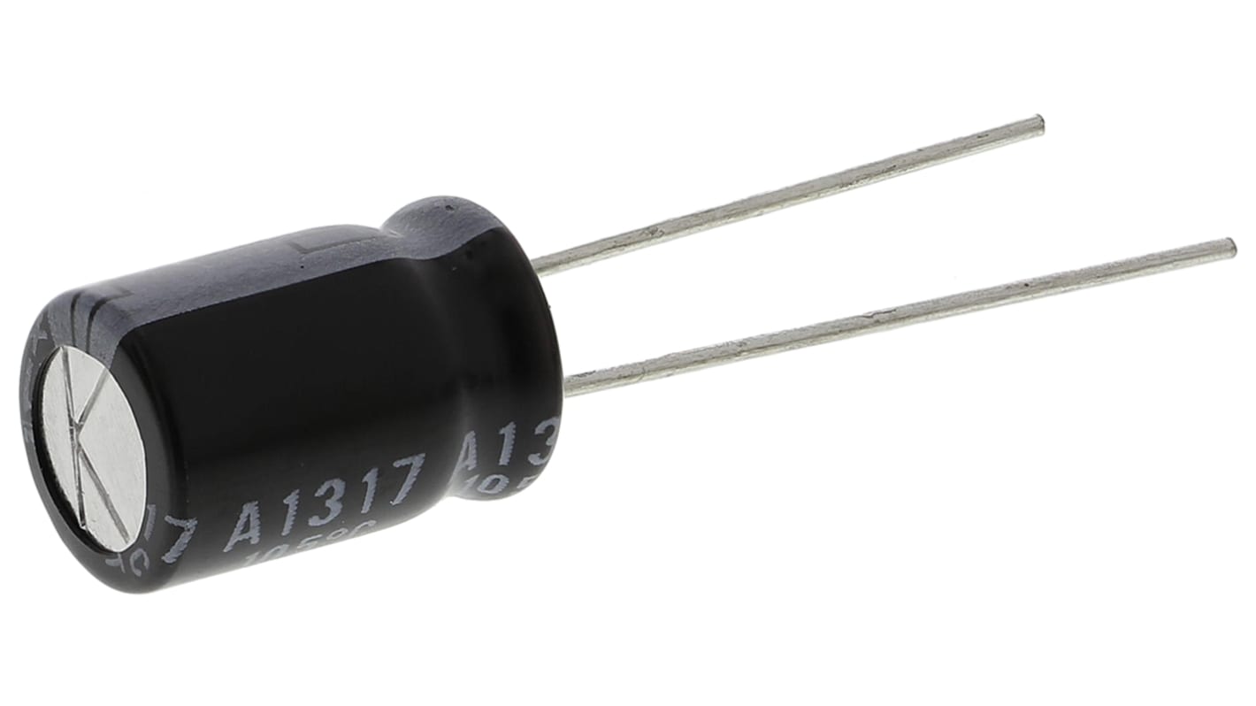 Rubycon 100μF Aluminium Electrolytic Capacitor 50V dc, Radial, Through Hole - 50YXF100M8X11.5