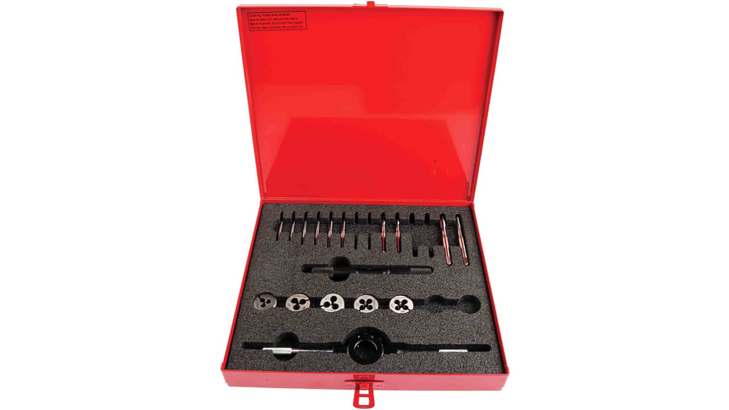 Dormer 12-Piece HSS Thread Tap & Die Set, M2 - M6 Taps, M2 - M6 Dies