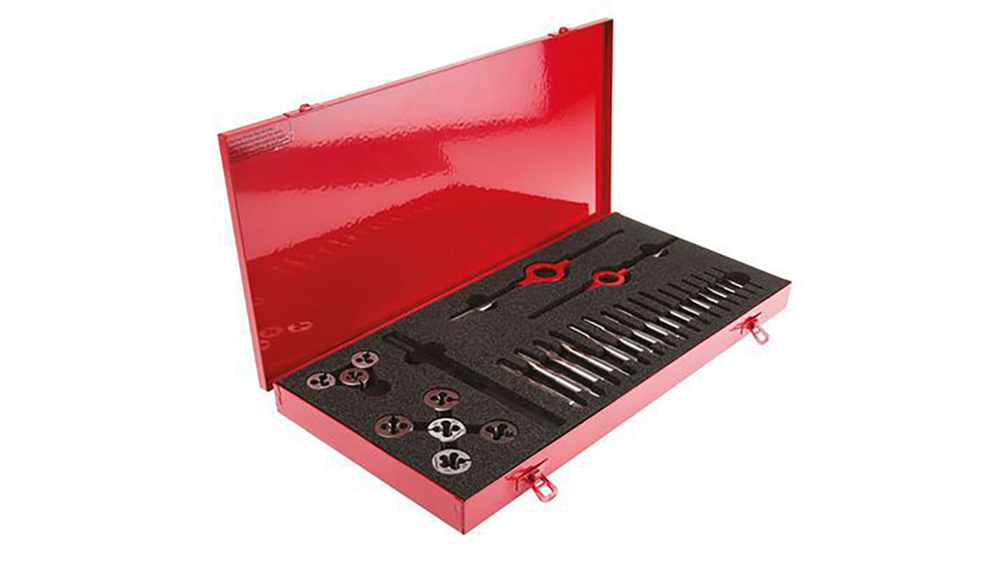 Set per filettatura Dormer L120 10M Maschio manuale, 27 pezzi, HSS