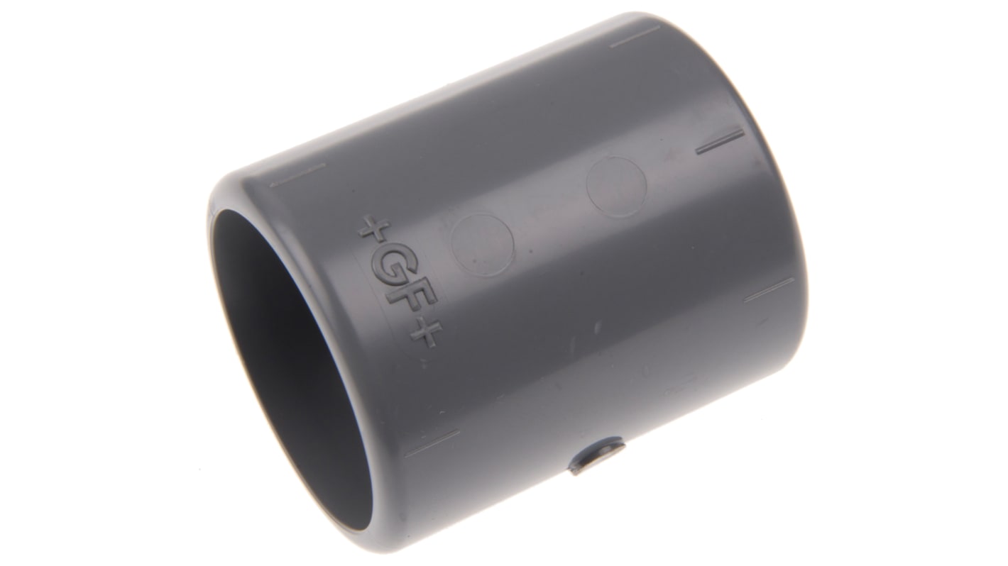 Georg Fischer Plastic Pipe Fitting, Straight Socket, 1in