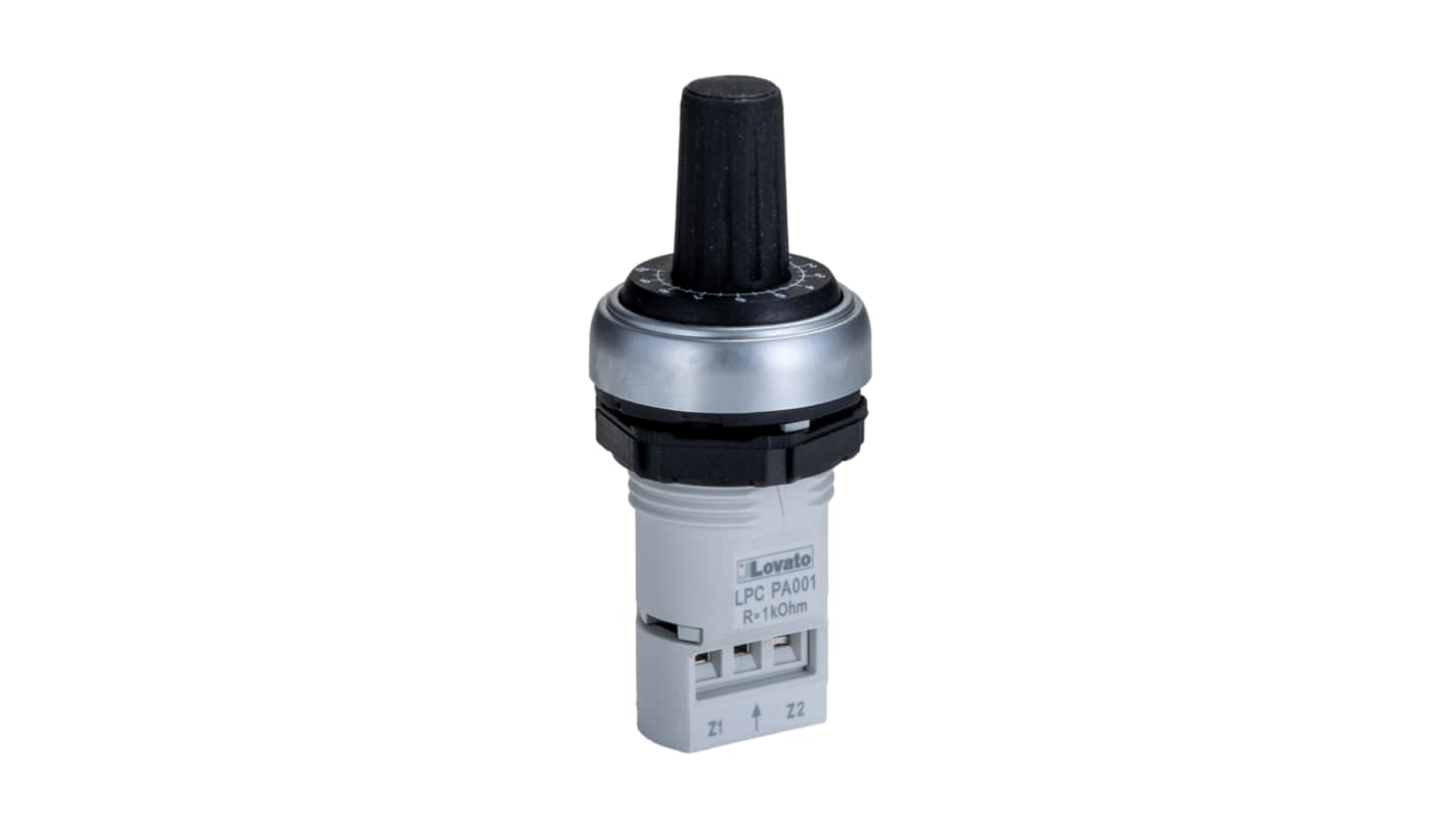 Potencjometr typ Obrotowy Lovato średnica wału 22 mm 1W