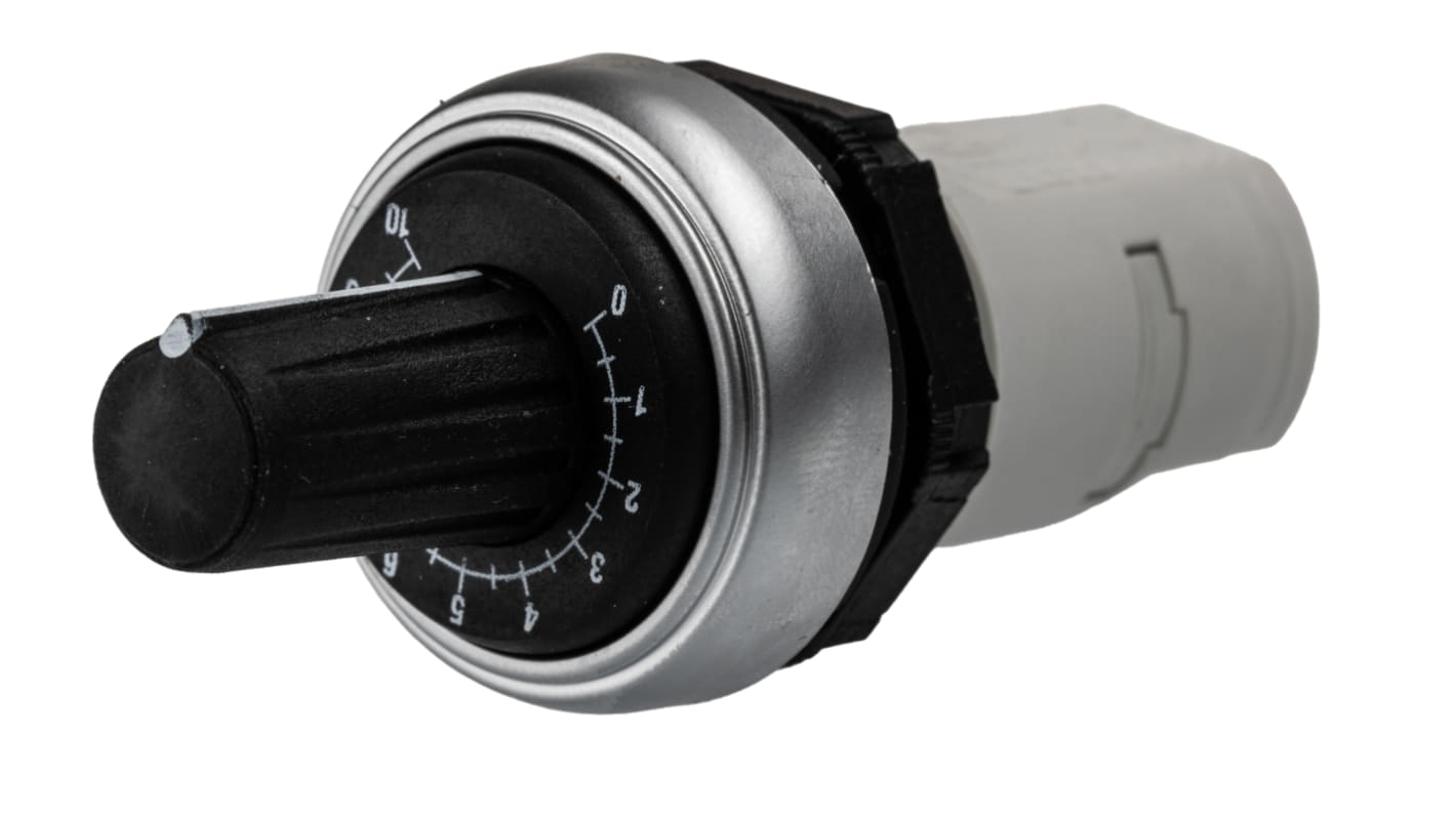 Potencjometr 5kΩ typ Obrotowy Lovato średnica wału 22 mm 1W