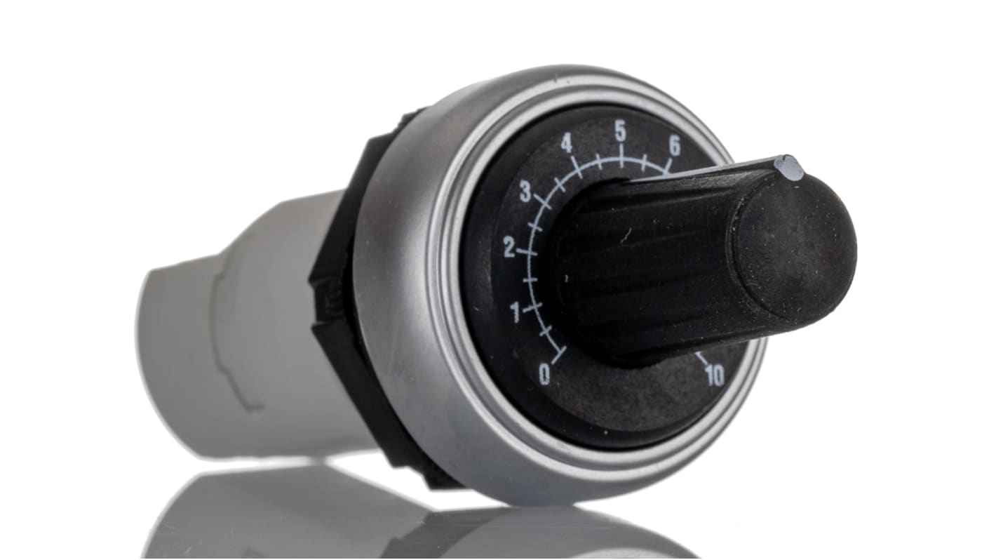 Potencjometr 10kΩ typ Obrotowy Lovato średnica wału 22 mm 1W