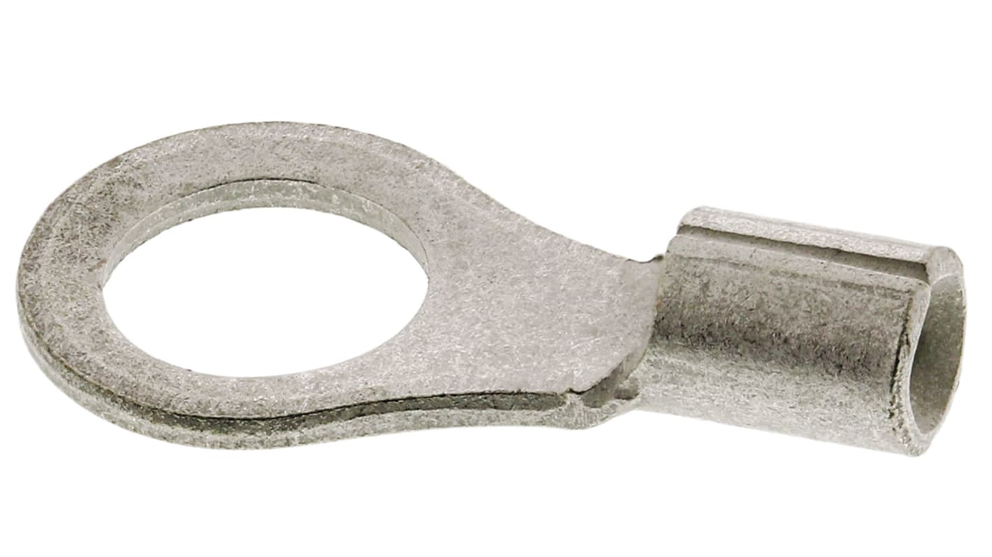 TE Connectivity, SOLISTRAND Uninsulated Ring Terminal, M5 Stud Size, 0.26mm² to 1.65mm² Wire Size