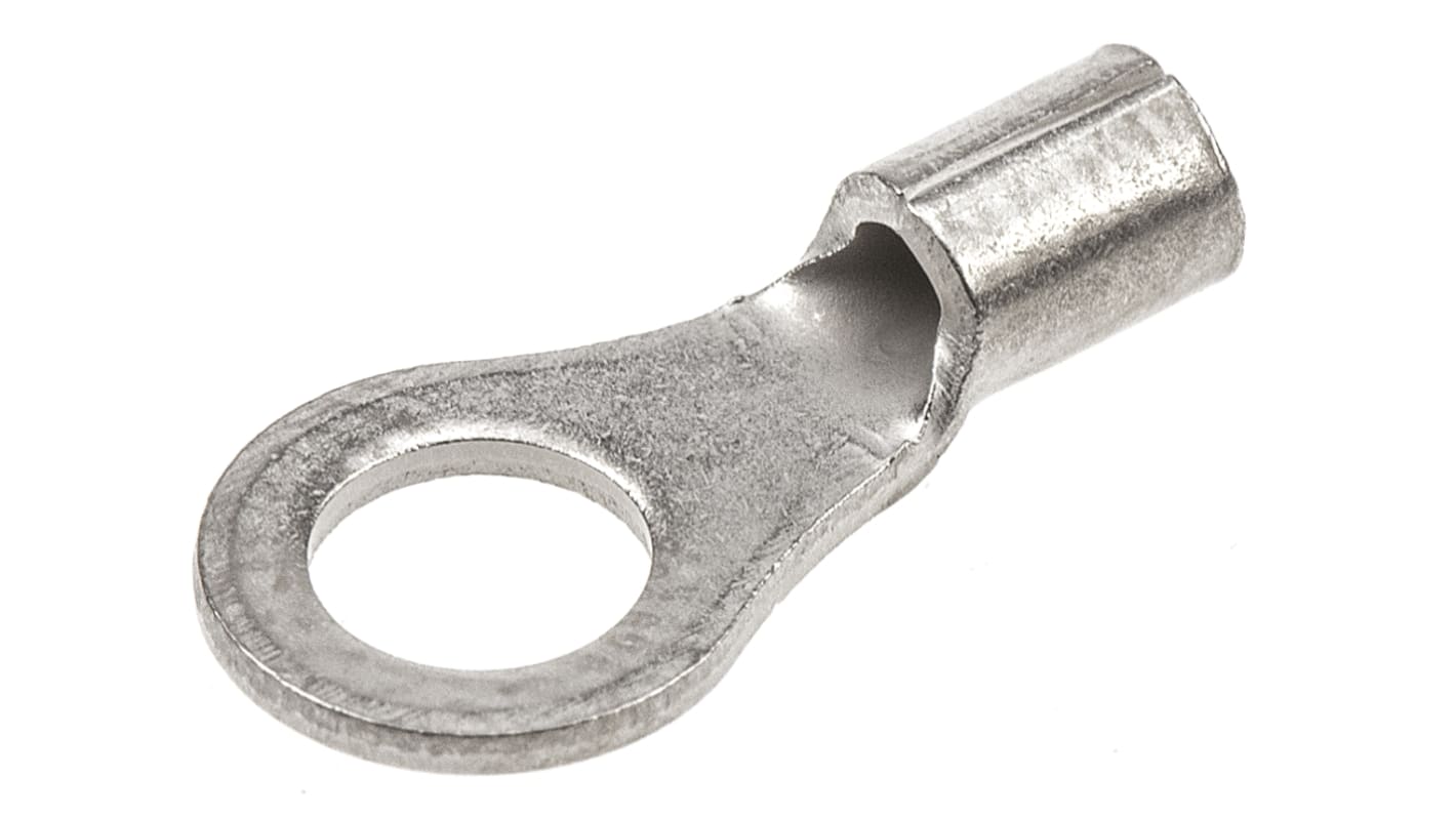 TE Connectivity, STRATO-THERM Uninsulated Ring Terminal, M4 Stud Size, 0.26mm² to 1.65mm² Wire Size